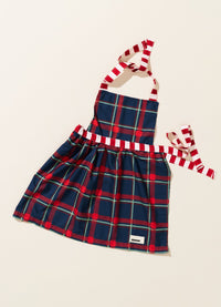 Kit Avental Franzido - Tartan Inverno Vitoriano