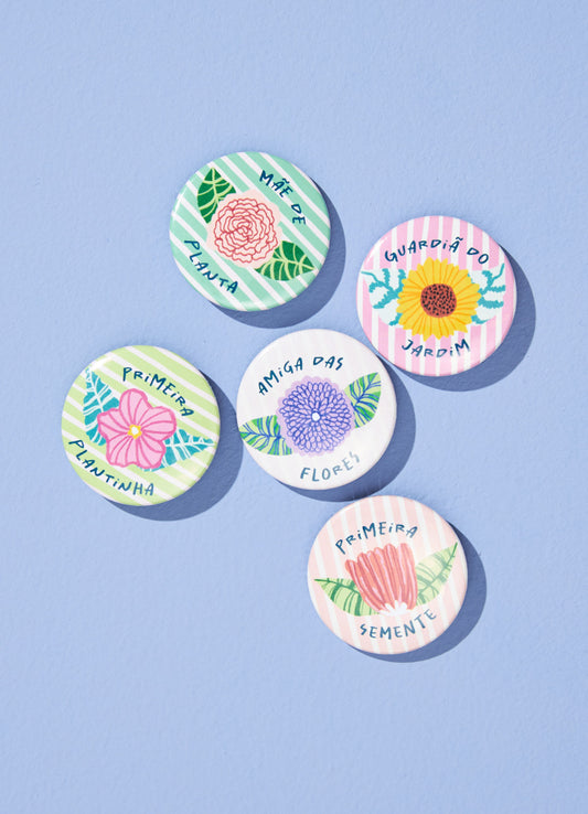 Kit Botons - Jardim