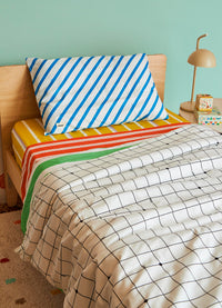 Kit Cama Completo Solteiro - Listrado Campo