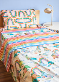 Kit Cama Completo Solteiro - Arco-íris das Fadas