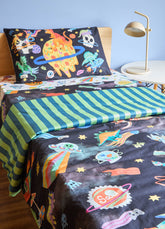 Kit Cama Completo Solteiro - Aventura Cósmica