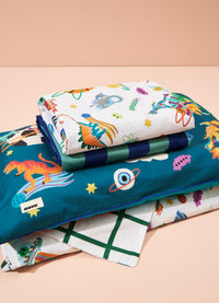 Kit Cama Completo Solteiro - Jornada Cósmica