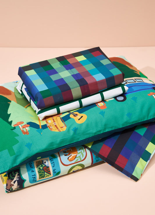 Kit Cama Completo Solteiro - Pescar e Acampar