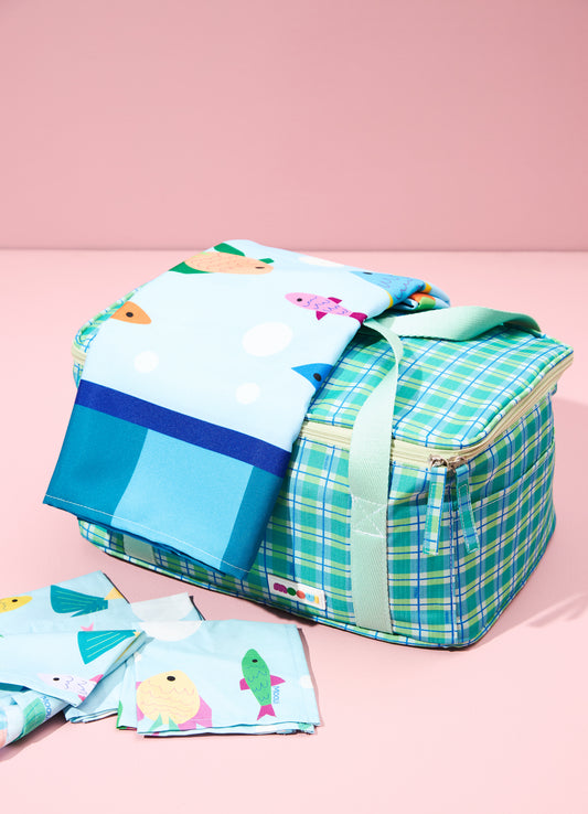 Kit de Piquenique - Xadrez Oceano