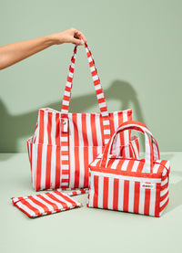 Kit Praia - Listrado Vermelho