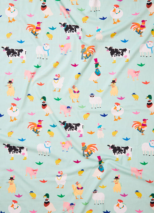 Lençol de Cima Infantil - Bichinhos da Fazenda