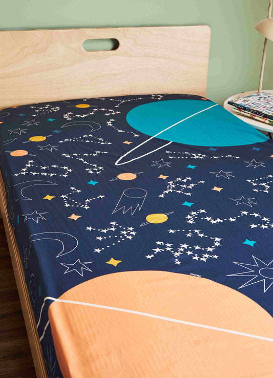 Lençol de Elástico Infantil - Céu Estrelado