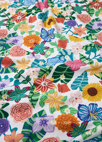 Lençol de Cima Infantil - Canteiro de Flores