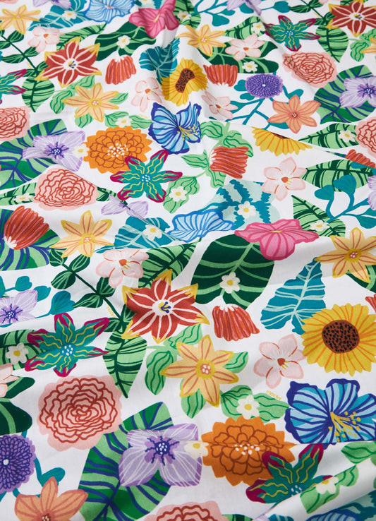 Lençol de Cima Infantil - Canteiro de Flores