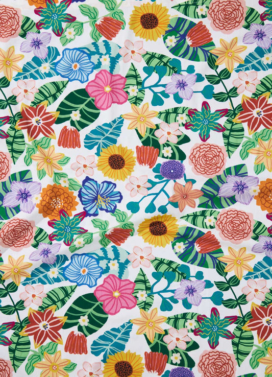 Lençol de Cima Infantil - Canteiro de Flores