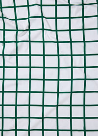 Lençol de Cima Infantil - Grid Ondinhas Verde