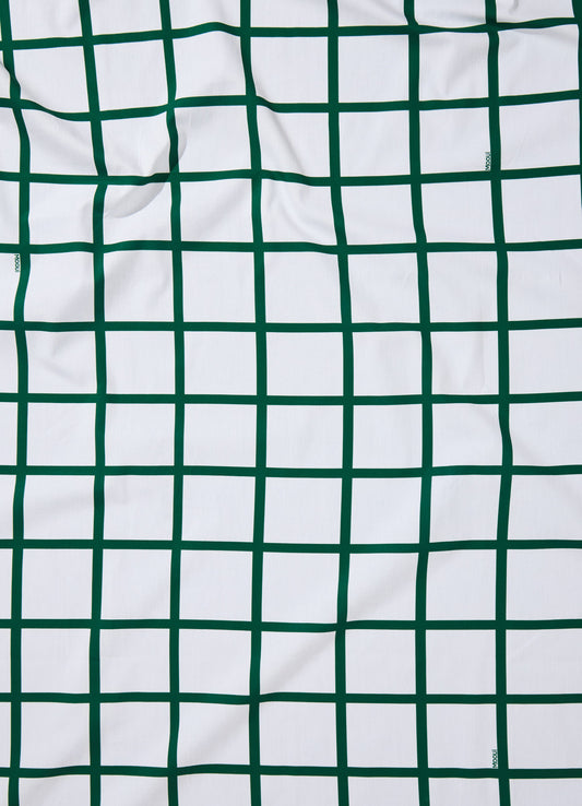 Lençol de Cima Infantil - Grid Ondinhas Verde