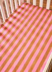 Lençol de Cima Infantil - Listrado Flor de Cacau