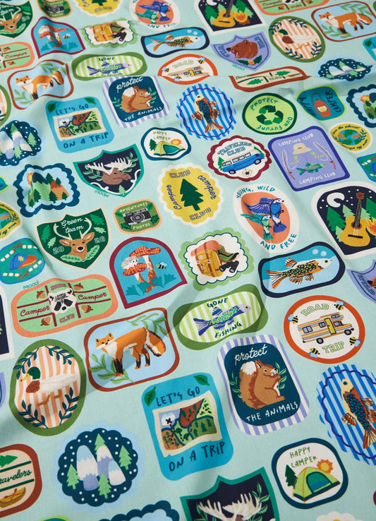 Lençol de Cima Infantil - Pescar e Acampar