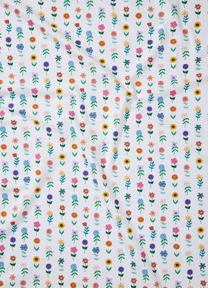 Lençol de Elástico Infantil - Caminho Floral