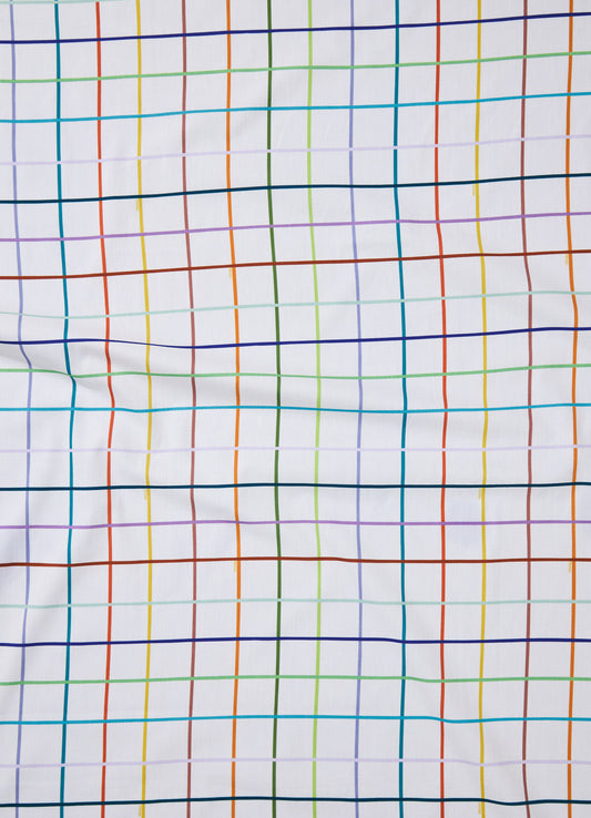 Lençol de Elástico Infantil - Grid Ondinhas