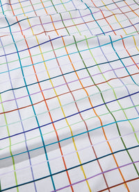 Lençol de Elástico Infantil - Grid Ondinhas