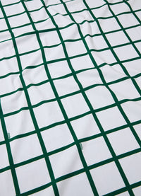 Lençol de Elástico Infantil - Grid Ondinhas Verde
