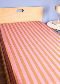 Lençol de Cima Infantil - Listrado Flor de Cacau