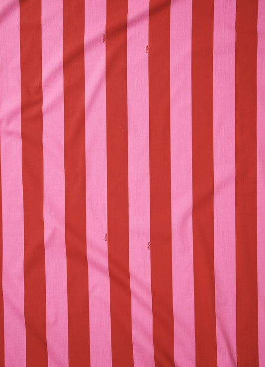 Lençol de Elástico Infantil - Listrado Framboesa