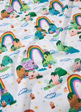 Lençol de Elástico Infantil - Portal do Arco Íris