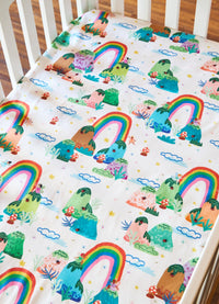 Lençol de Elástico Infantil - Portal do Arco Íris