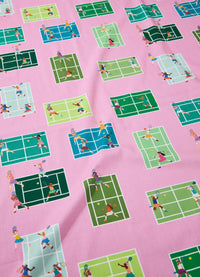 Lençol de Elástico Infantil - Tenis Club Rosa