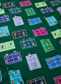 Lençol de Elástico Infantil - Tenis Club Verde