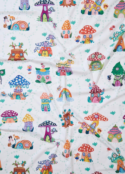Lençol de Elástico Infantil - Vila Das Fadas