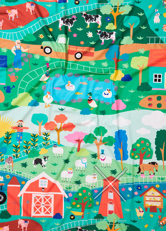 Lençol de Elástico Infantil - Fazendinha