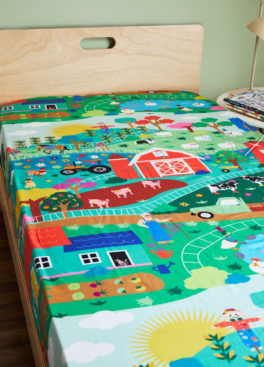 Lençol de Cima Infantil - Fazendinha