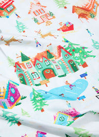 Lençol de Elástico Infantil - Natal no Polo Norte