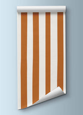 Papel de Parede Infantil - Listrado Largo Irregular Caramelo