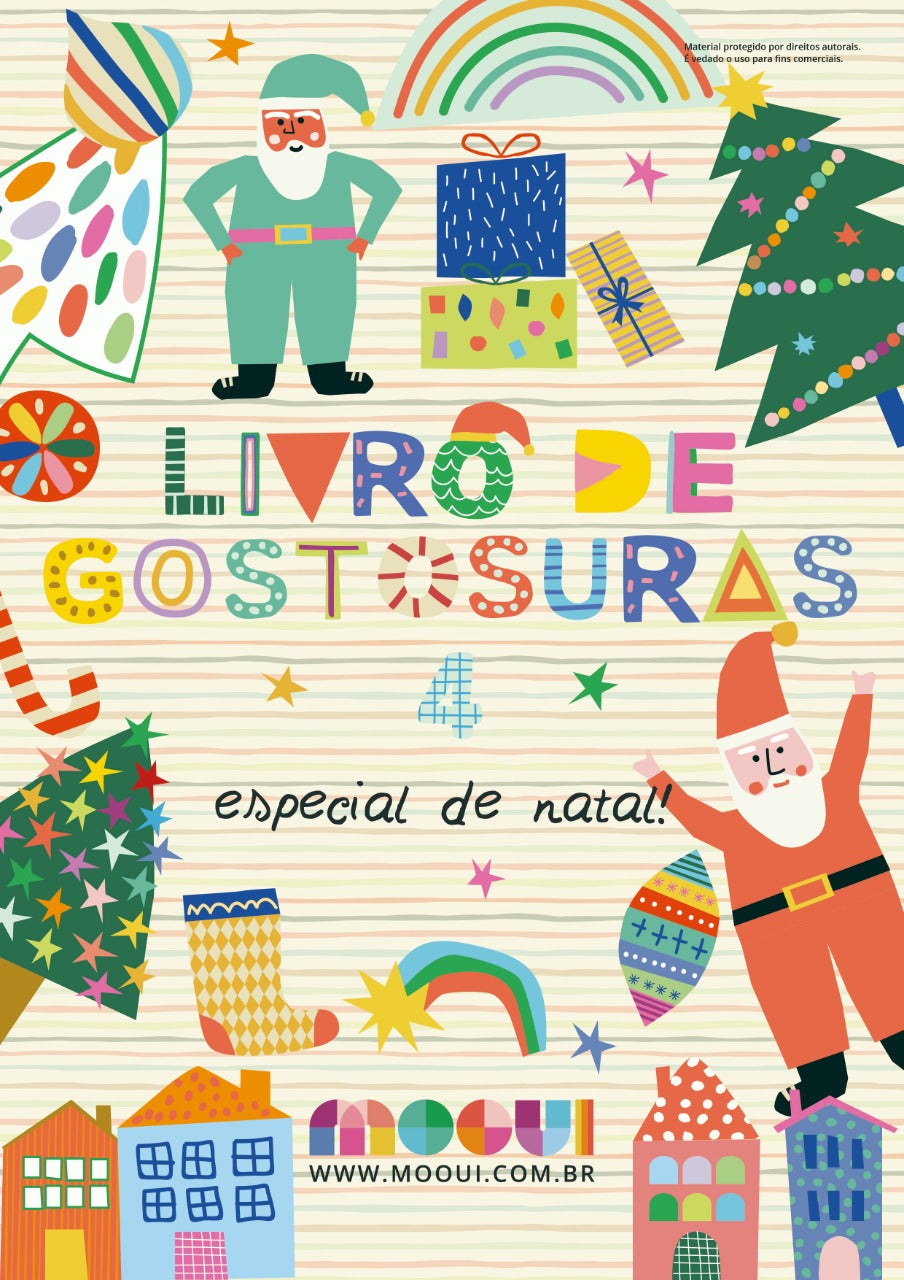 livro infantil com atividade de natal Mooui