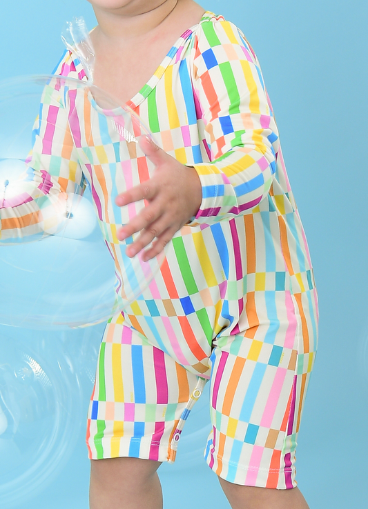 Macacão de Bebê - Trilha de Cores