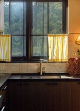 Cortina de Cozinha Curta - Listrado Limone