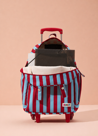 Mochila com Rodinha Infantil - Listrado Náutico