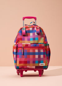 Mochila com Rodinha Infantil - Xadrez Radiante