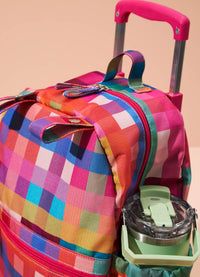 Mochila com Rodinha Infantil - Xadrez Radiante