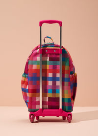 Mochila com Rodinha Infantil - Xadrez Radiante