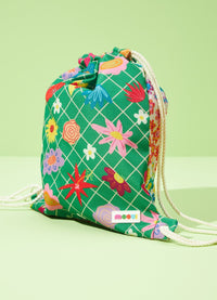 Mochila Saco - Jardim da Vovó Verde