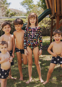 Maiô Manga Longa - Anoitecer no Jardim