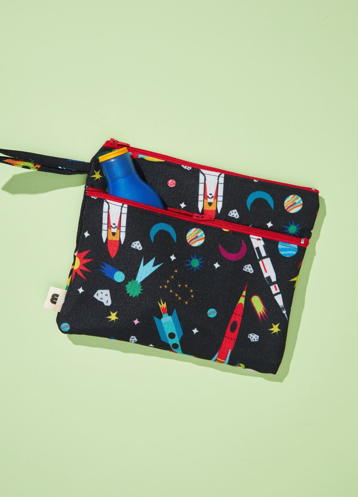 Necessaire 2 Bolsos - Corrida Espacial