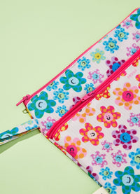 Necessaire 2 Bolsos - Happy Flowers