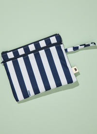 Necessaire 2 Bolsos - Listrado Azul