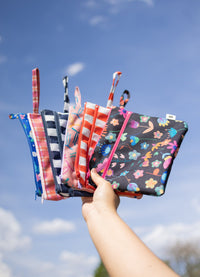 Necessaire 2 Bolsos - Listrado Azul