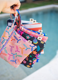 Necessaire 2 Bolsos - Listrado Vermelho