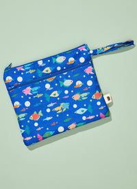 Necessaire 2 Bolsos - Peixinhos do Oceano