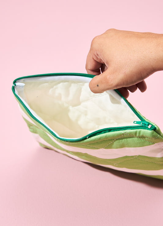 Necessaire Matelassada - Listrado Campo