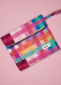 Necessaire Sujo e Limpo - Xadrez Radiante